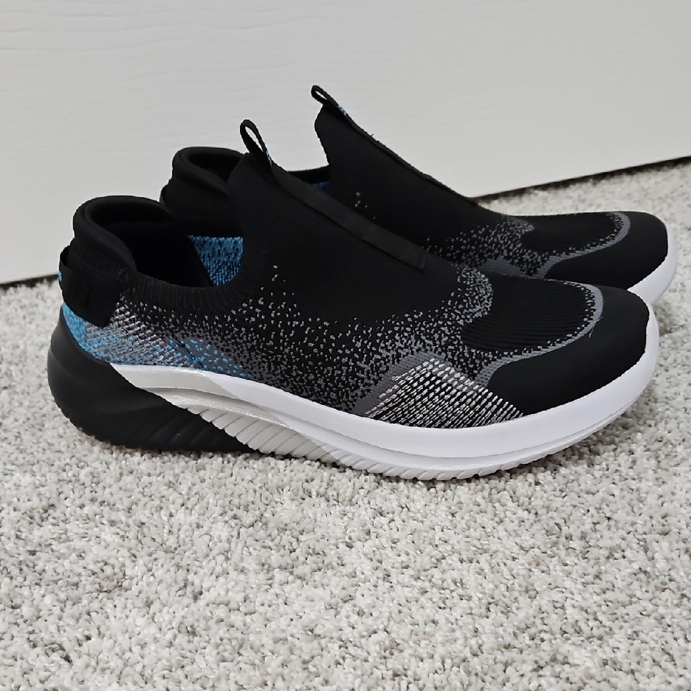 Skechers Ultra Flex 3.0 Black and Gray Slip-On Sneakers